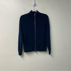 Theory Men’s Wool Zip‎ Up Cardigan Navy Size XS